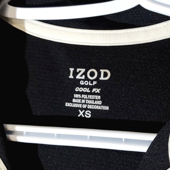 IZOD Golf Cool FX Women's Polo/T-Shirt Black & White, Size XSmall - Picture 6 of 15